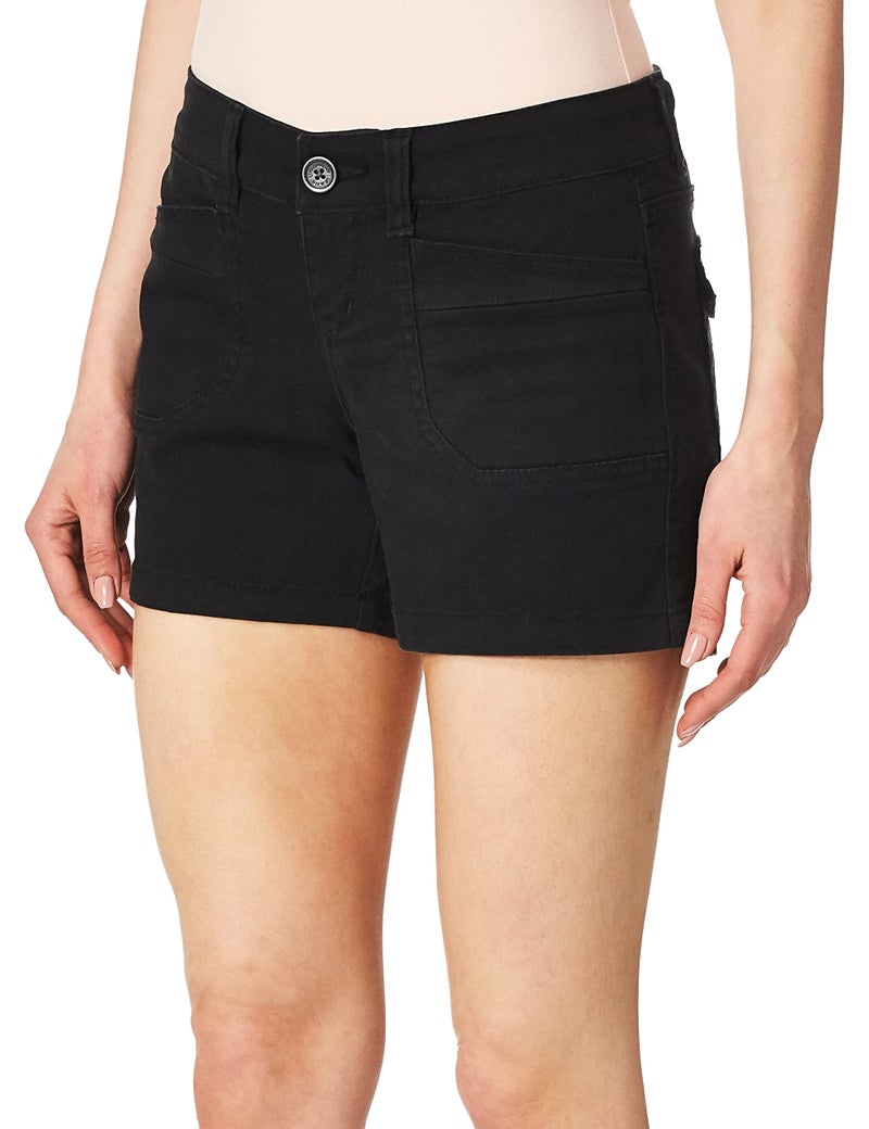 UNIONBAY womens Darcy Stretch 5" Inseam Casual Shorts, Black, 9 US - Image 2